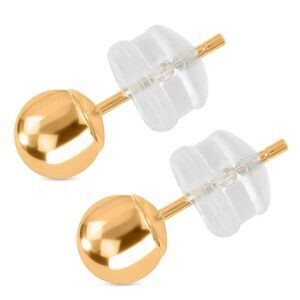 10k Yellow Gold Ball Stud Earrings